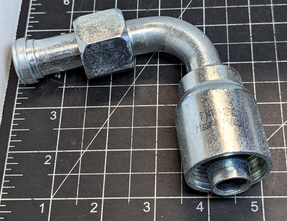 Female ¾” JIC 37° Swivel Elbow 90° X ¾” Hose Steel 14143-12-12 Parkrimp [C2S4