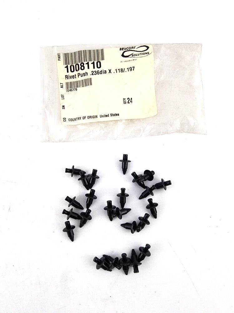 23pcs Cornelius 1008110 Push Rivet .236dia x .118/.197 Quantum 1000-4000