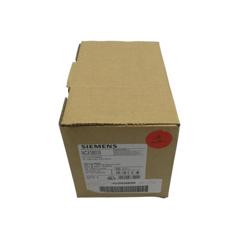 SIEMENS NCX3B035 3VL1135-1KM30-0AA0 480V 35A NSMP
