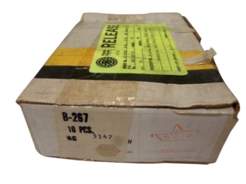 LOT OF 10 B-LINE B-267 STAINLESS STEEL FITTINGS NSMP
