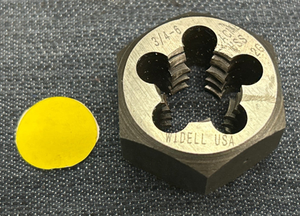WIDELL HSS 2G HEXAGONAL DIE 3/4" - 6