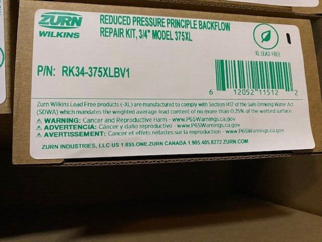 ZURN RK34-375XLBV1 - 3/4 Tapped Lead Free Inlet Ball Valve (NEW)