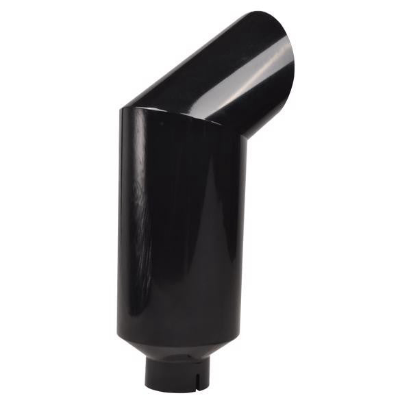 5-8 curved black, made of stainless steel 409, sprayed with black paint, wall th