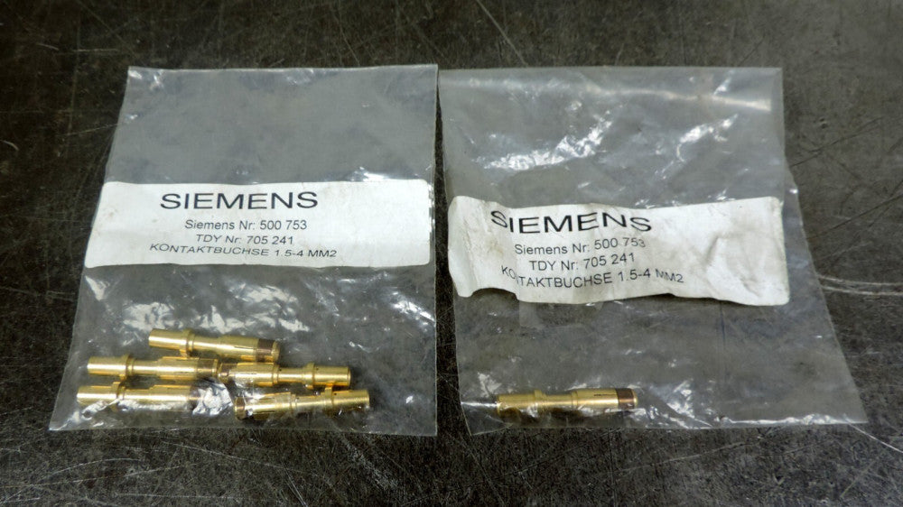 Siemens Power Plug Pin 500 753 Kontaktbuchse 1.5-4 MM2 Lot of 6