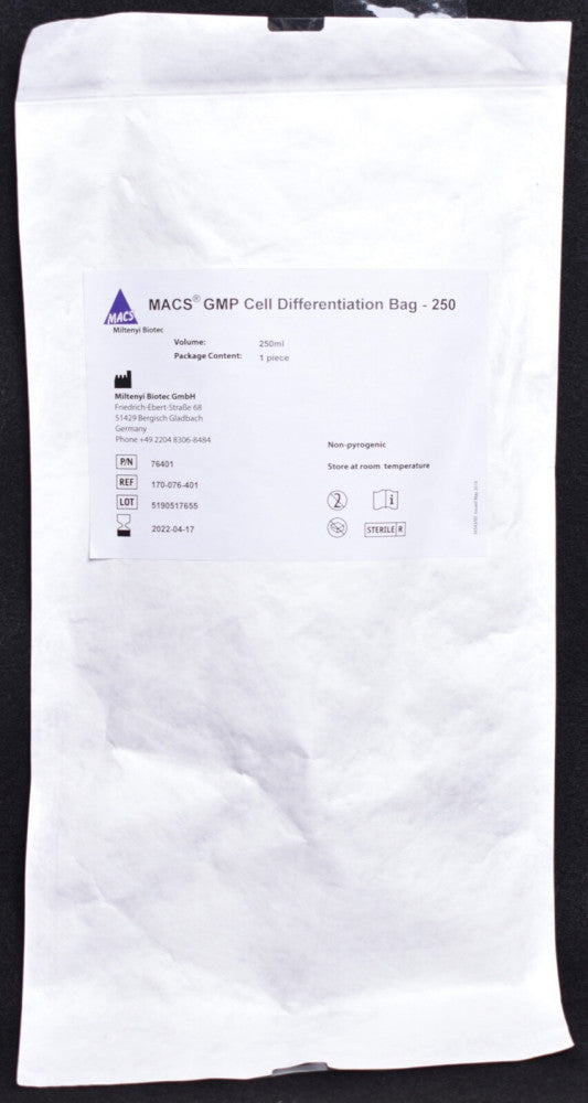Miltenyi Biotec MACS GMP 250ml Cell Differentiation Bag - 250 170-076-401