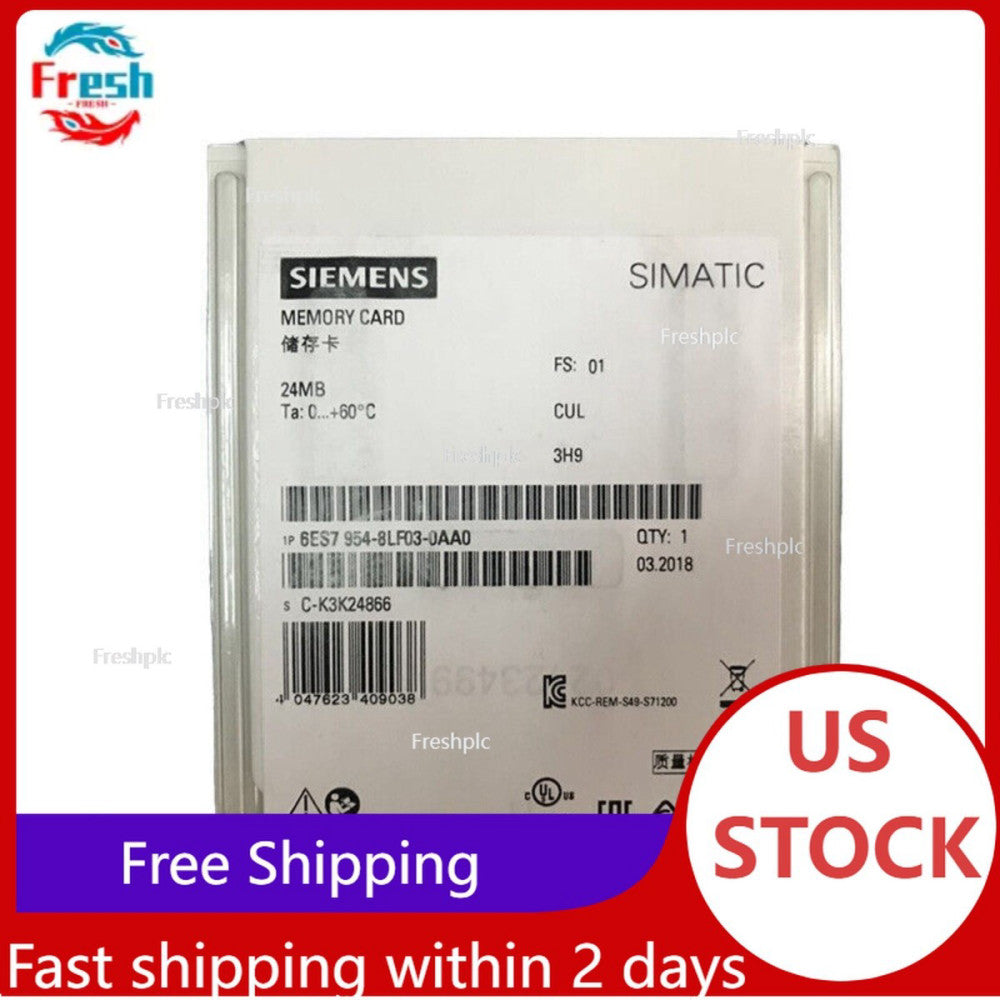 New Siemens 6ES7954-8LF03-0AA0 6ES7954-8LF03-0AA0 S7 MEMORY CARD FOR S7-1X00