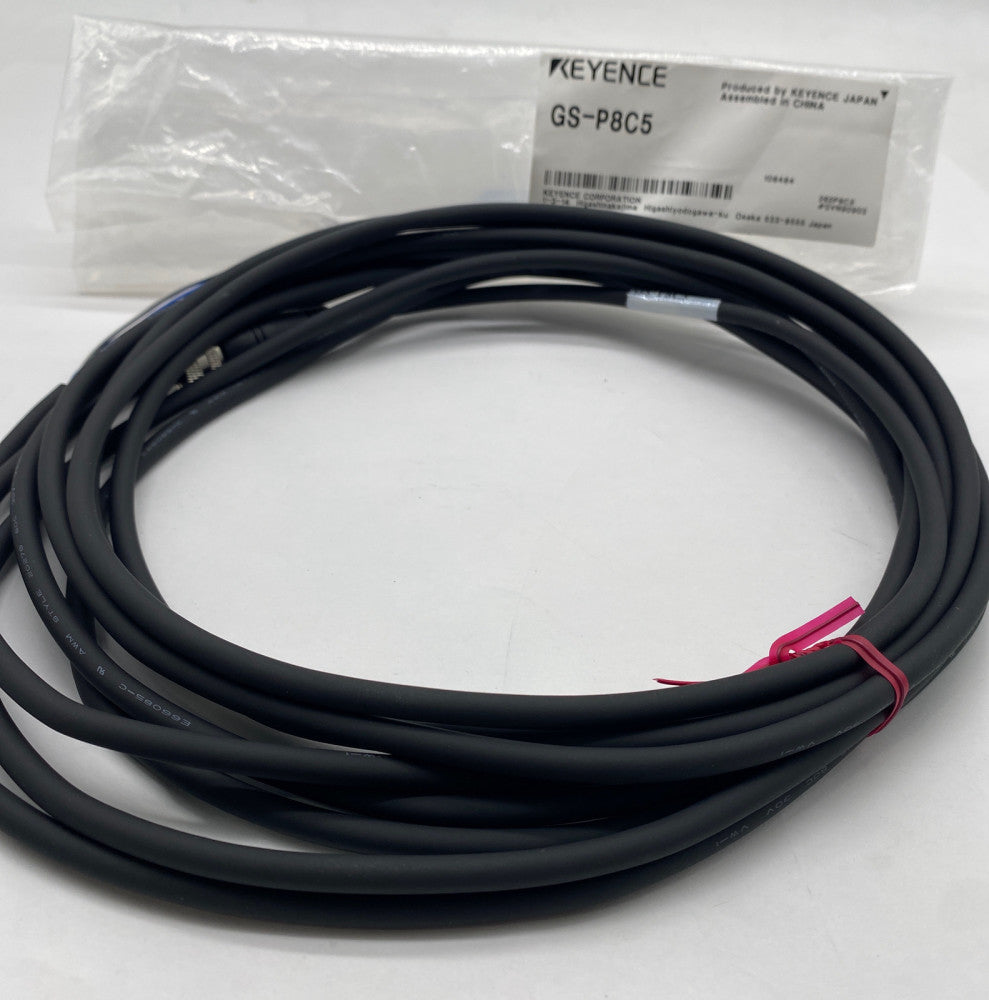 Keyence GS-P8CS 8-Pin Cable, M12 Connector 5M