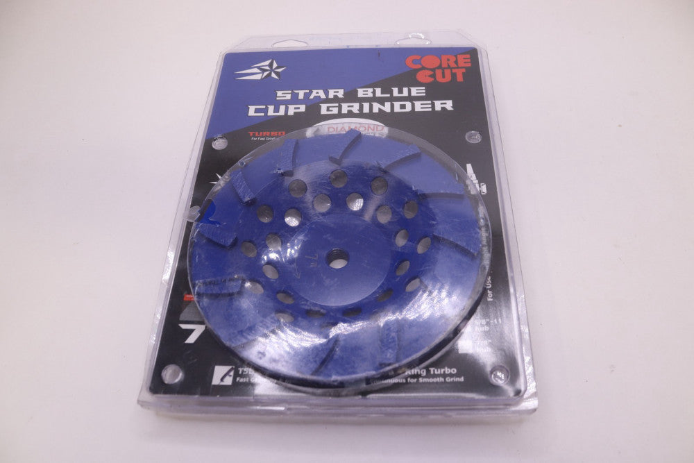 Core Cut Star Cup Grinder Spiral Blue 7" x 5/8"-11 90193
