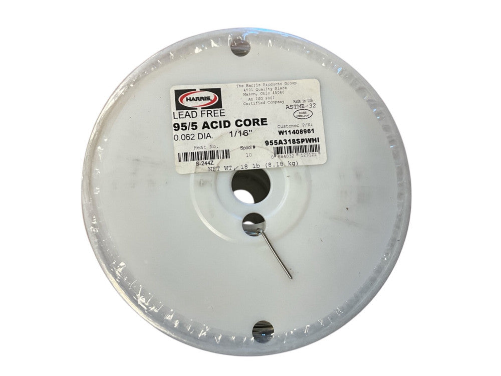 HARRIS 95/5 ACID CORE .62 18IL SPOOL