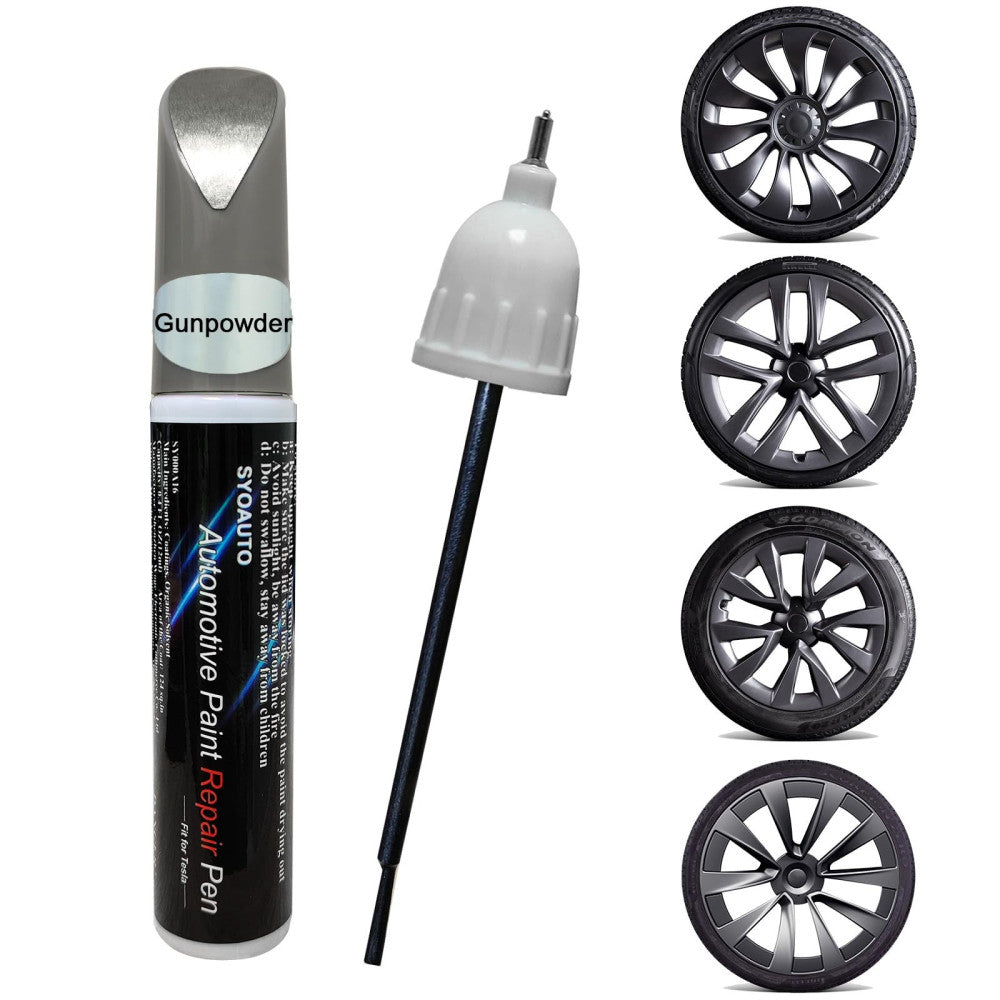 Gunpowder Rim Touch Up Paint For Tesla Model Y 3 S X Uberturbine/Arachnid/Cyb...