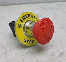 Schnieder Electric Emergency Stop Safety Switch Twist Pushbutton w/ ZBE-102 Blck