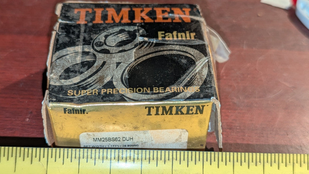 2-Pack Timken Fafnir Bearing MM25BS62DUH NIB