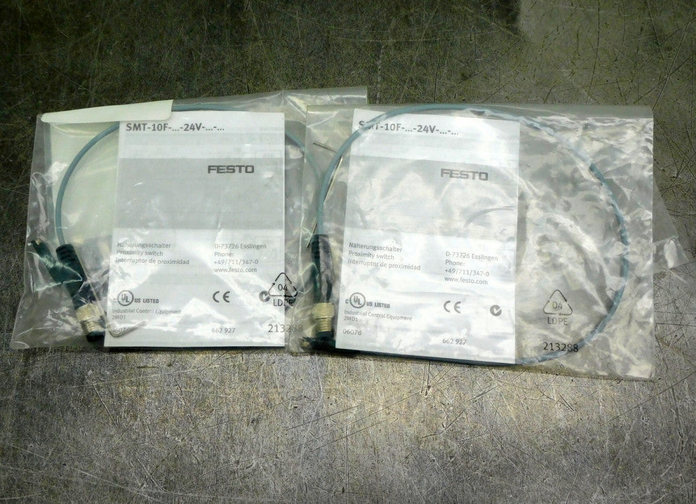 Festo SMAT-10F Proximity Sensor Switch 213288 Lot of Two (2)