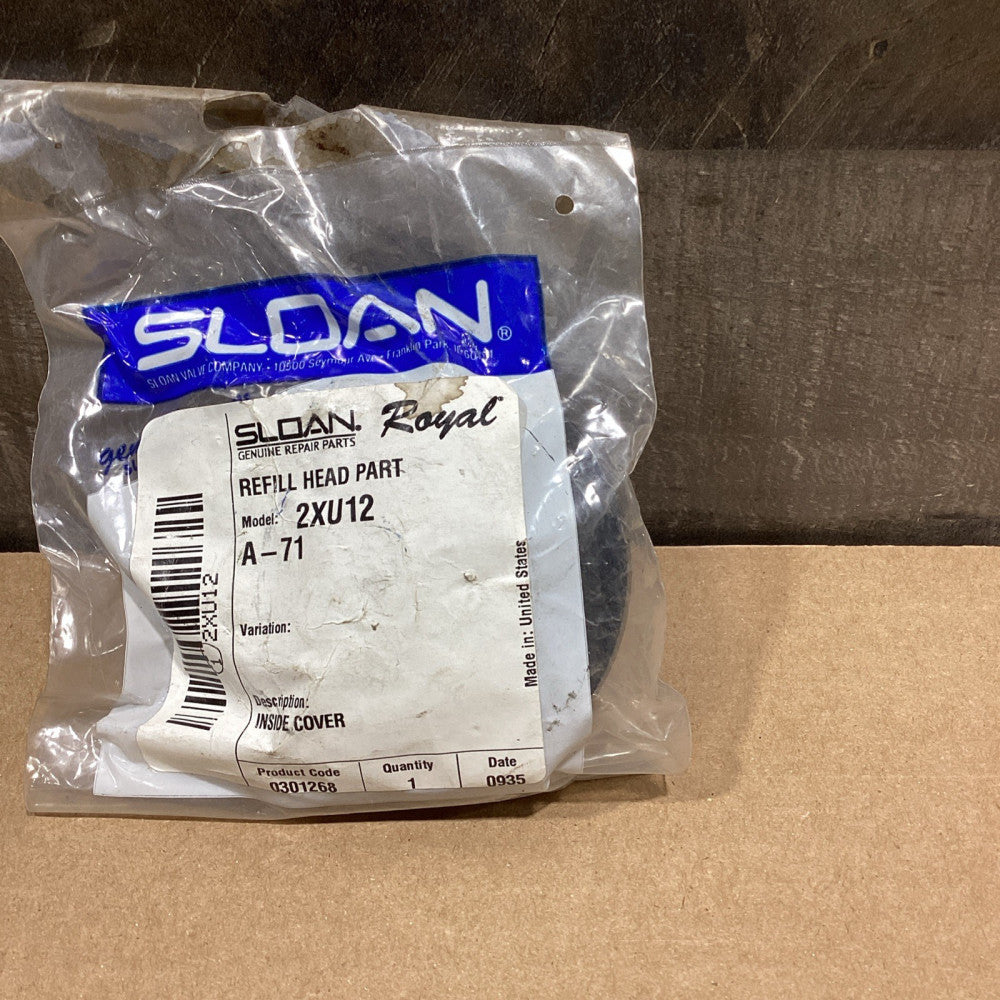 New Sloan 2XU12 A-71 INSIDE COVER REFILL HEAD PART Nos