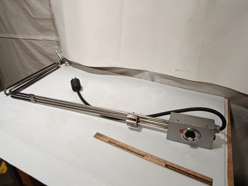 Tempco TAT30001 Drum Immersion Heater, 230V, 4000W, 60-250°F, Stainless Steel