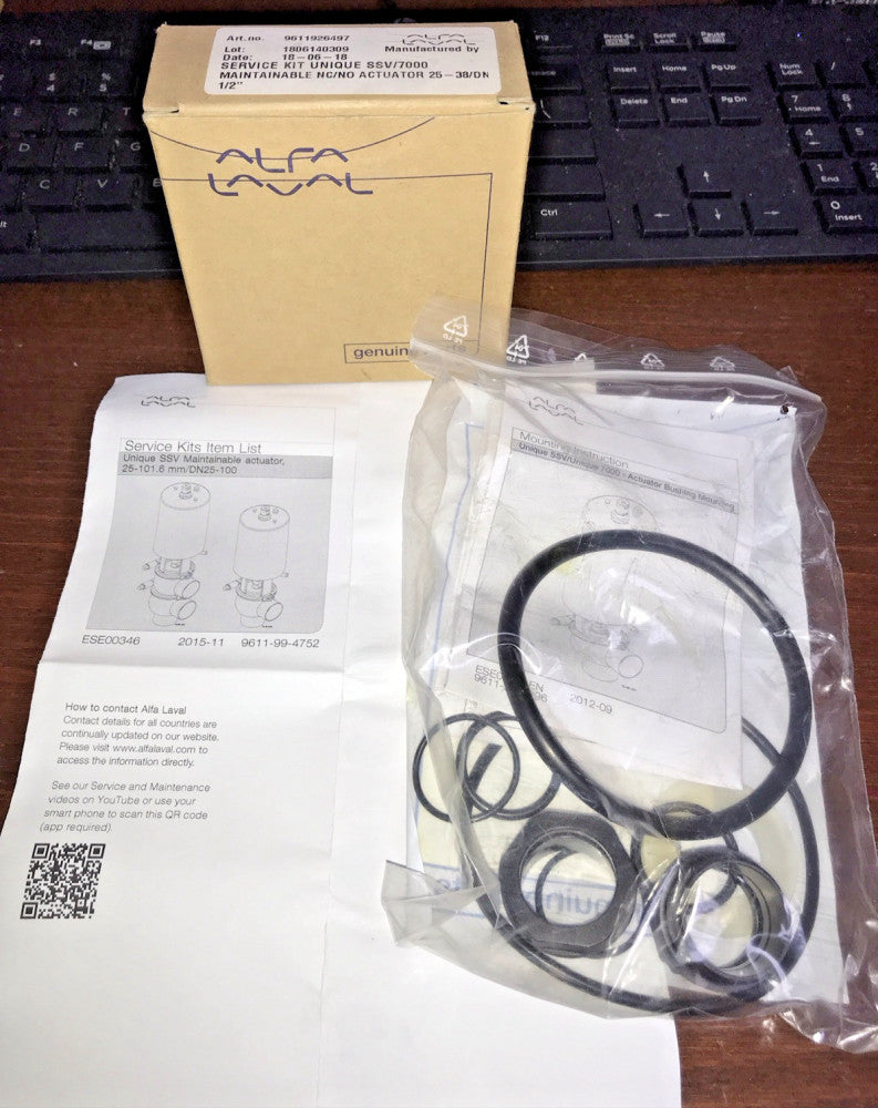 ALFA LAVAL 9611926497 Service Kit Unique SSV/7000 Maintainable Actuator
