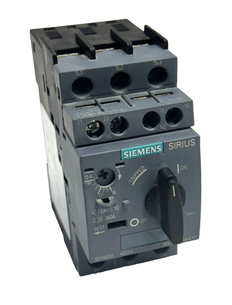 SIEMENS SIRIUS 3RV2021-4BA10 CIRCUIT BREAKER
