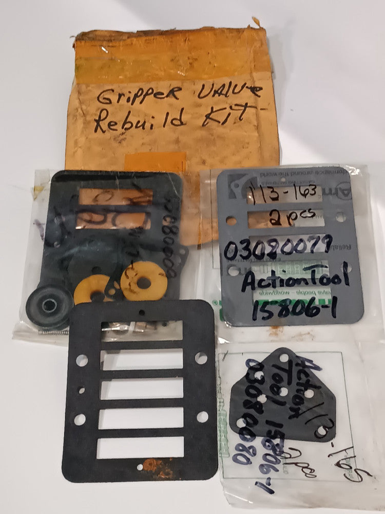 Action Tool 15806-1 Gripper Valve Rebuild Kit - See Pkgs for Component Part Nbrs