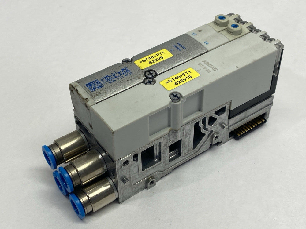 Festo VMPA2-FB-AP-2-1 Sub Base w/ VMPA2-M1H-G-PI Solenoid Valve VMPA2-RP Cover