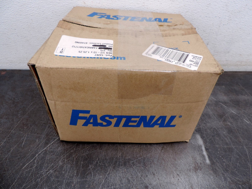 Lot of (375) Fastenal Bolts 1/2"-13 x 1-1/4" Grade 5 Zinc Finish Hex Cap Screw