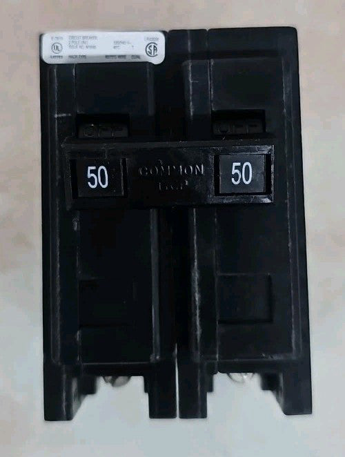 NTO Eaton QBHW2050 50 Amp Bolt-on Circuit Breaker 2 Pole 120/240 Vac 22kA