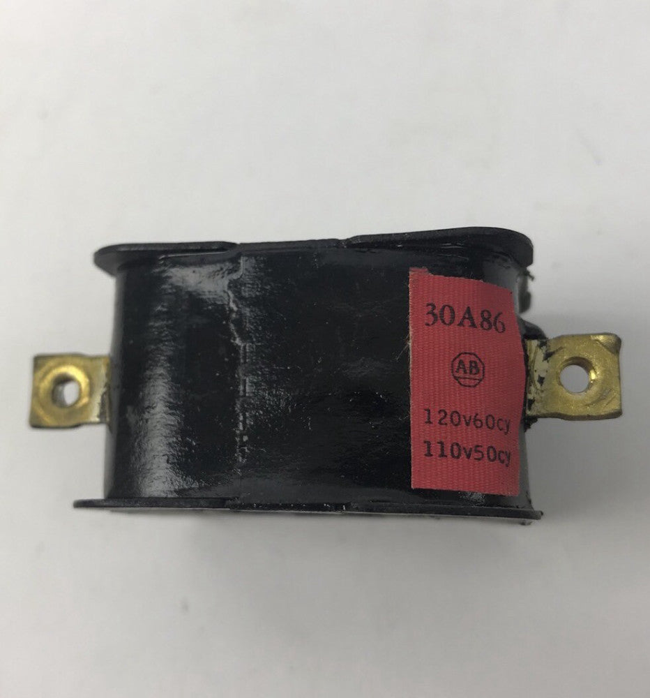 Allen Bradley 30A86 Coil, 120V 60Cy/ 110V 50Cy. USED
