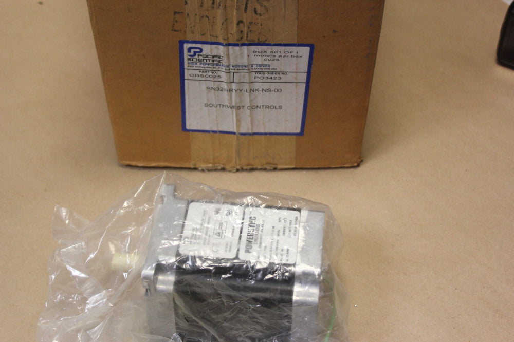 NEW PACIFIC SCIENTIFIC POWERSYNC SYNCHRONOUS STEPPER MOTOR SN32HRYY-LNK-NS-00