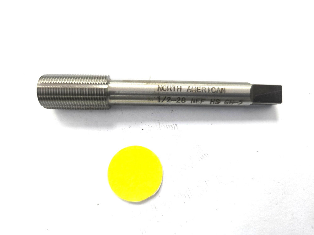 NORTH AMERICAN CUTTING TAP WITH BOTTOMING CHAMFER #1/2-28 NEF HS GH-5