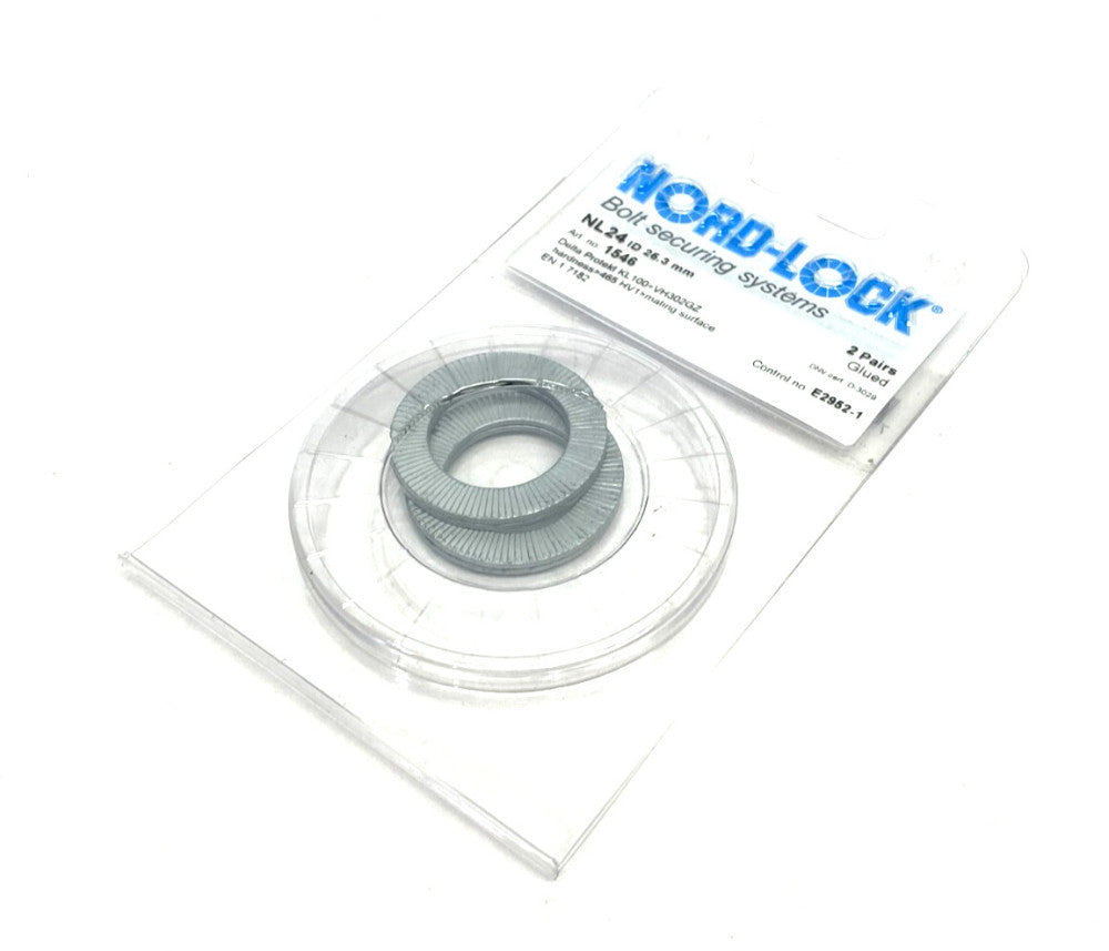 Nord-Lock 1546 Steel Lock Washer NL24 ID 25.3mm 2 PAIRS