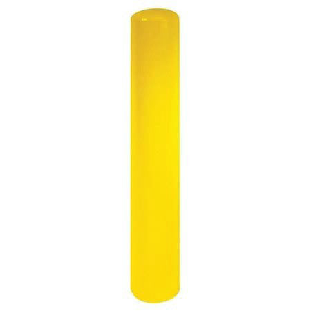 Zoro Select Ibf04040-Y-D Bollard,Fixed,4",Carbon Steel,Yellow