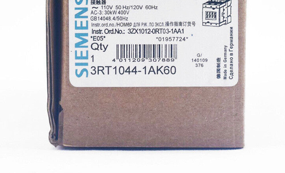 1PC New In Box SIEMENS 3RT1044-1AK60 AC Contactor