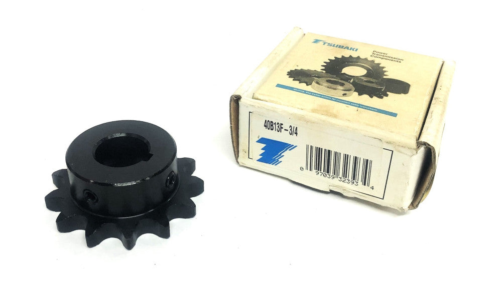 Tsubaki 13 Tooth Sprocket 40B13F-3/4 NOS