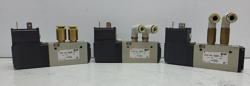 3 Pack Smc VFS1130-5DZB-01 Pneumatic Air Solenoid Valve 0.1-1 Mpa 21-26 Vdc