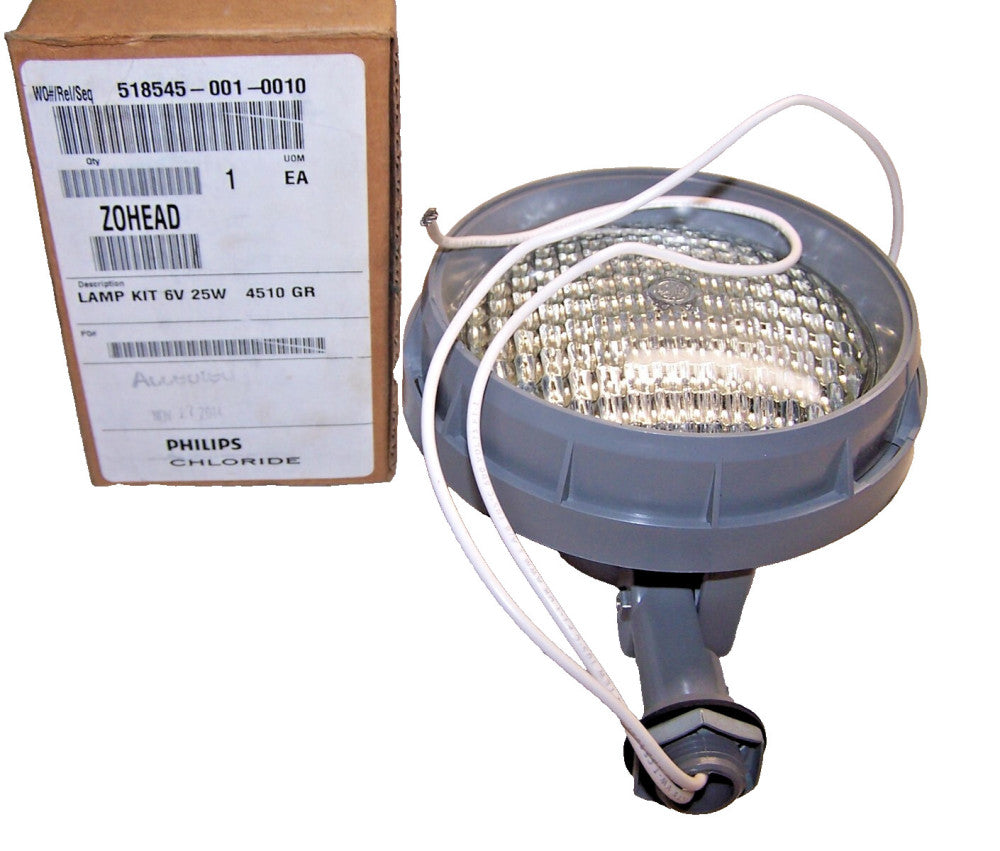 NEW PHILIPS CHLORIDE LAMP KIT 6V 25 WATT ZOHEAD 4510 GR
