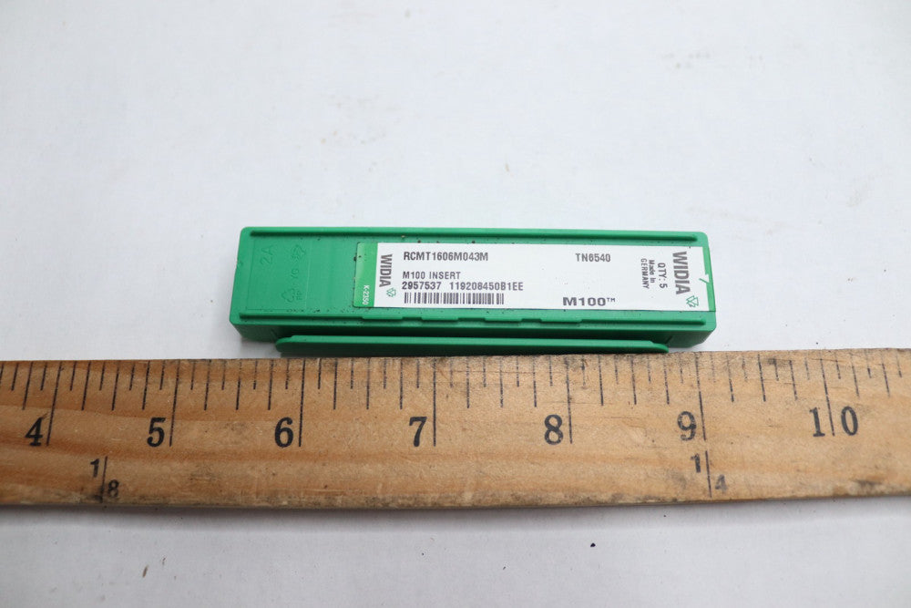 (5-Pk) Widia Coated Carbide Insert Grade TN6540 M100 Series RCMT1606M043M