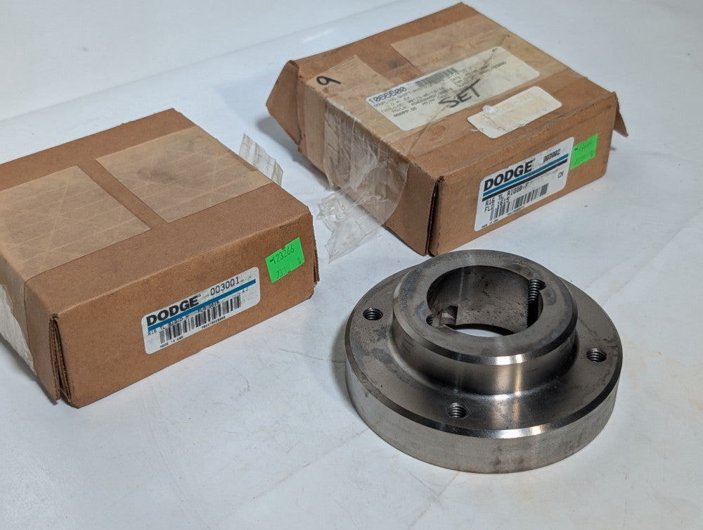 Set of 2: Dodge 003001 Male 003002 Female R16 TL Rigid F 1615 Flanges, USA Made