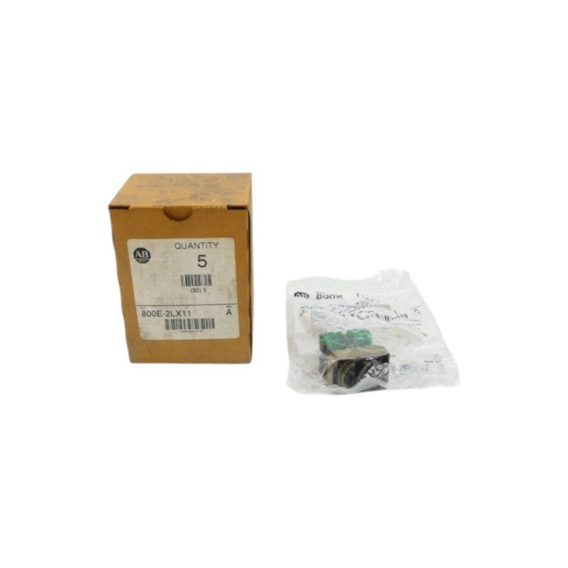 ALLEN BRADLEY 800E-2LX11 SER. A (BR/WH) (PKG OF 5) NSMP