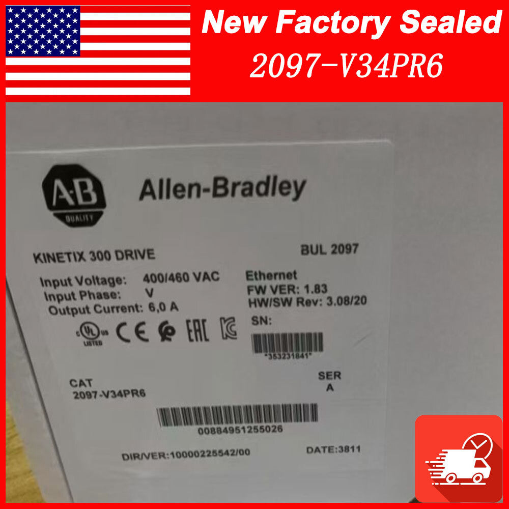 Allen Bradley 2097-V34PR6 FREE SHIPPING AB 2097 V34PR6 Kinetix 300 Servo Drive