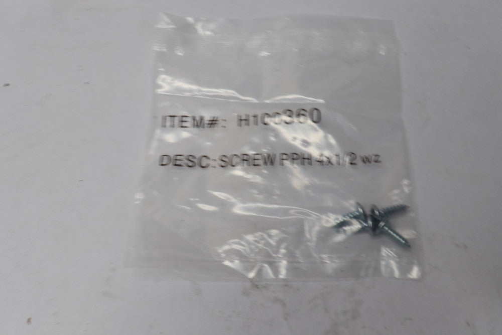 (4-Pk) Screw PPH WZ #4 x 1/2" H100360