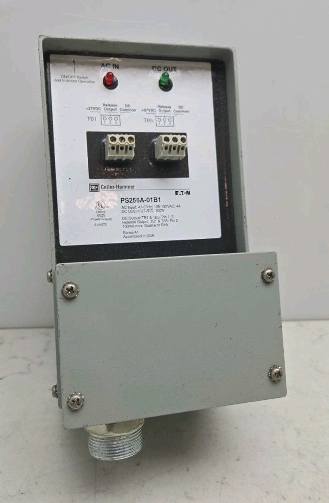 Eaton Cutler Hammer PS256A-01B1 Power Supply 47-63 Hz 105-132 Vac 2A 27 Vdc 100