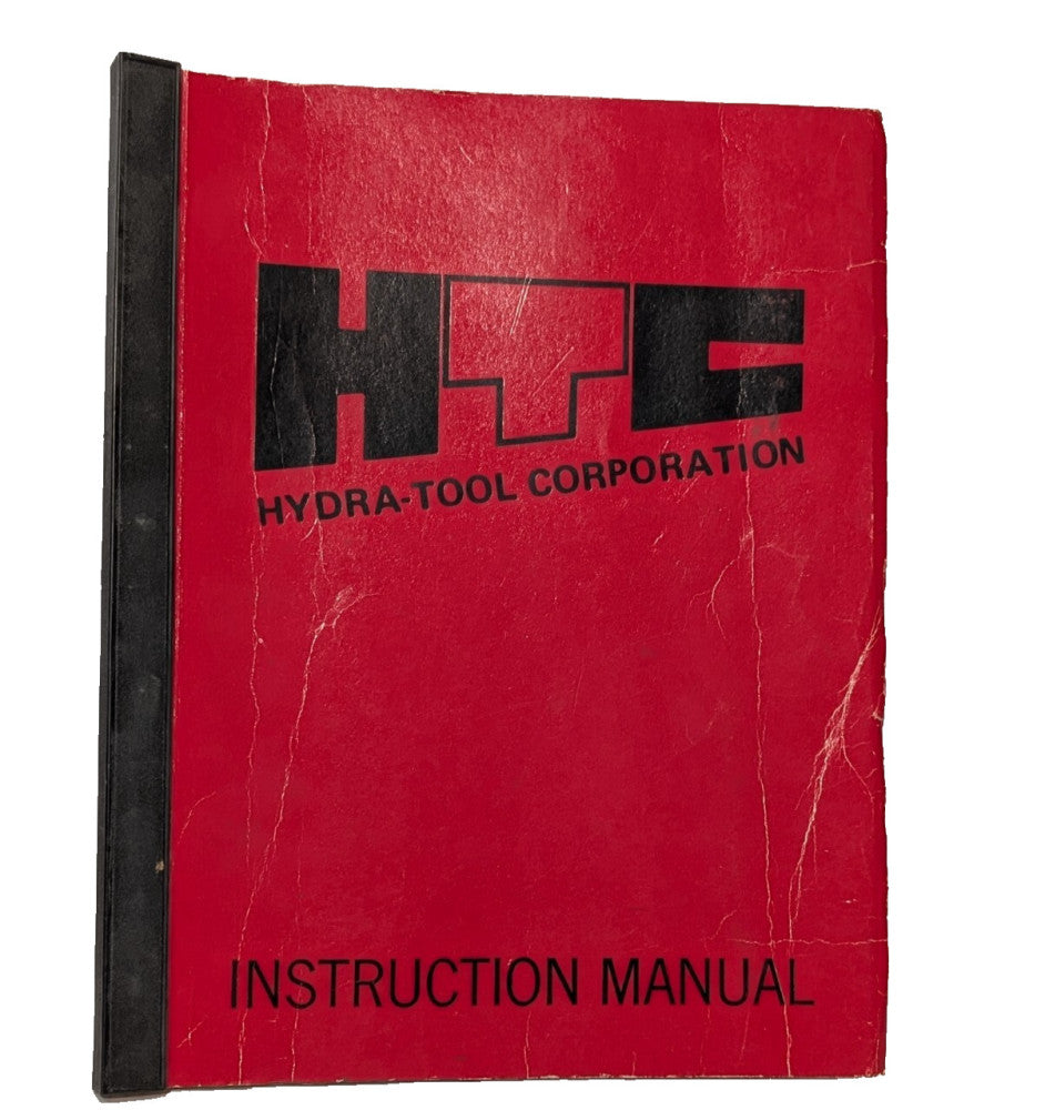 HTC Hydra-Tool Corp. Model 300 Drill Press Op, Maintenance Instruction Manual