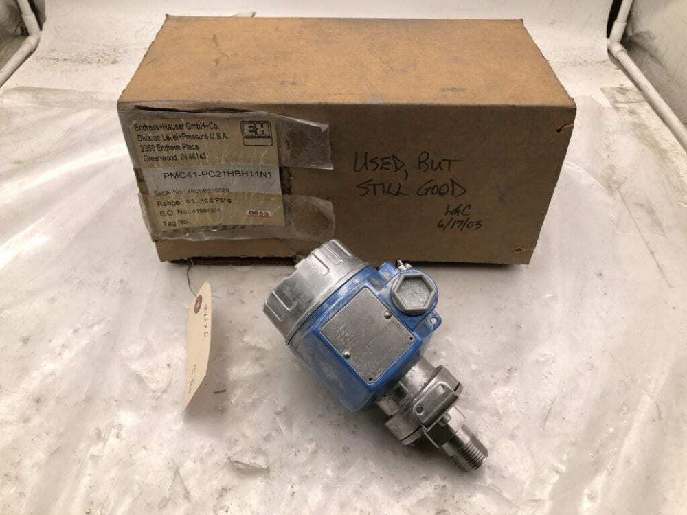 Endress+Hauser PMC41-PC21HBH11N1 Pressure Transmitter 0-10PSIG
