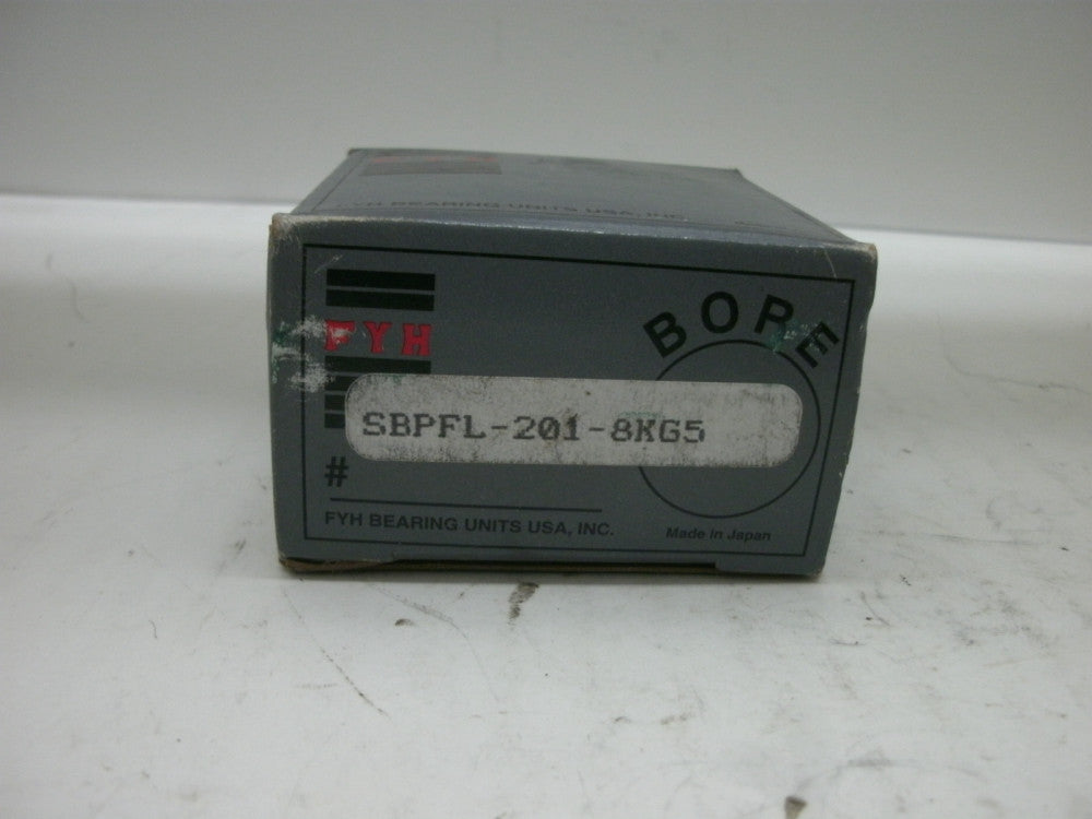 FYH SBPFL-201-8KG5 2 BOLT FLANGE BALL BEARING 1/2" BORE SET SCREW NEW IN BOX