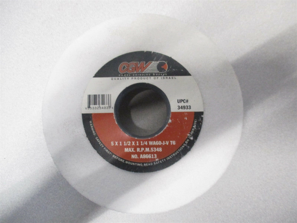 CGW (34933) 5 x 1-1/2 x 1-1/4 60 Grit 5348 RPM Aluminum Oxide Grinding Wheel