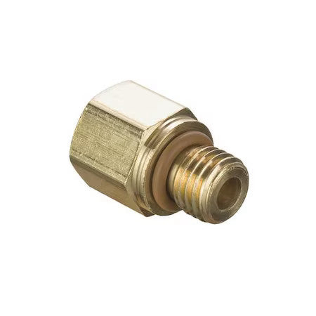 Parker 222P-4-Mi14 Metric Compression Fitting,Brass,