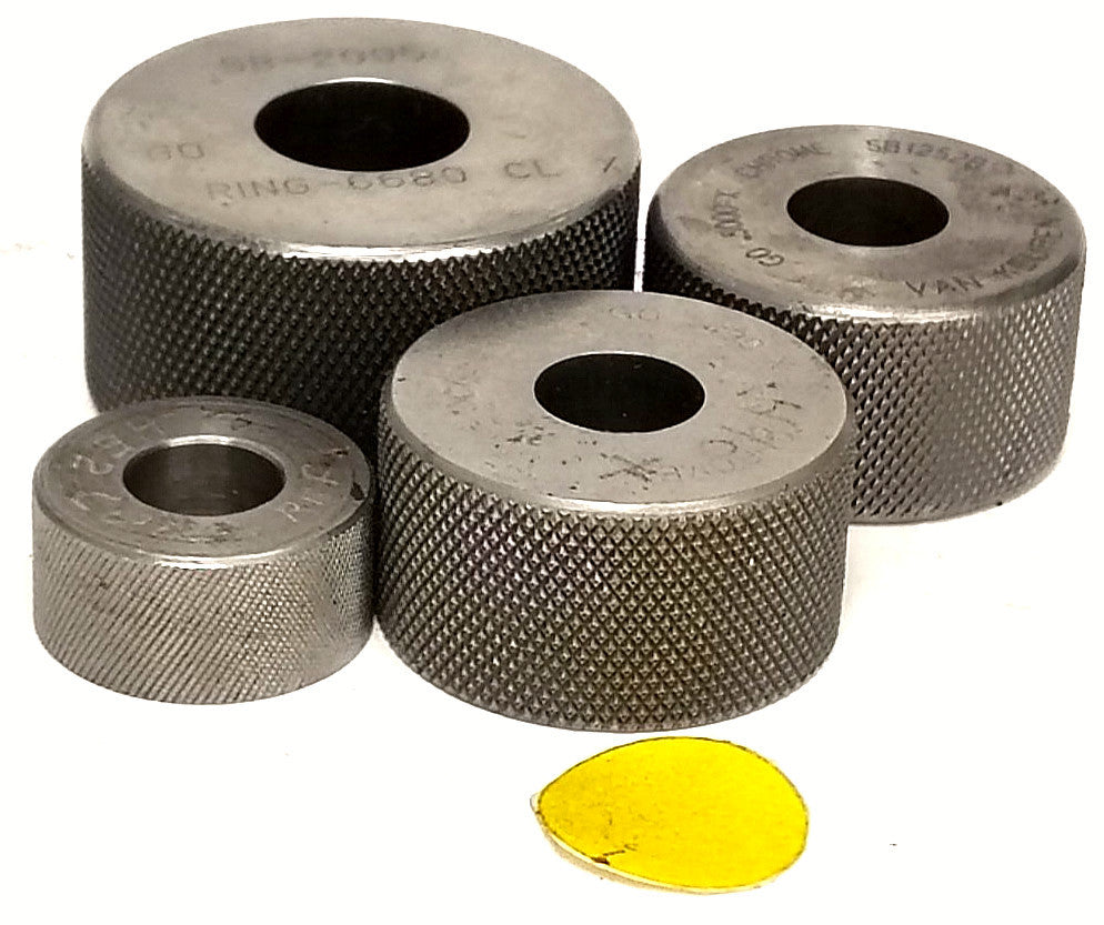 ASSORTED LOT KNURLED RING GAGES STEEL MATERIAL ***LOT OF 4****