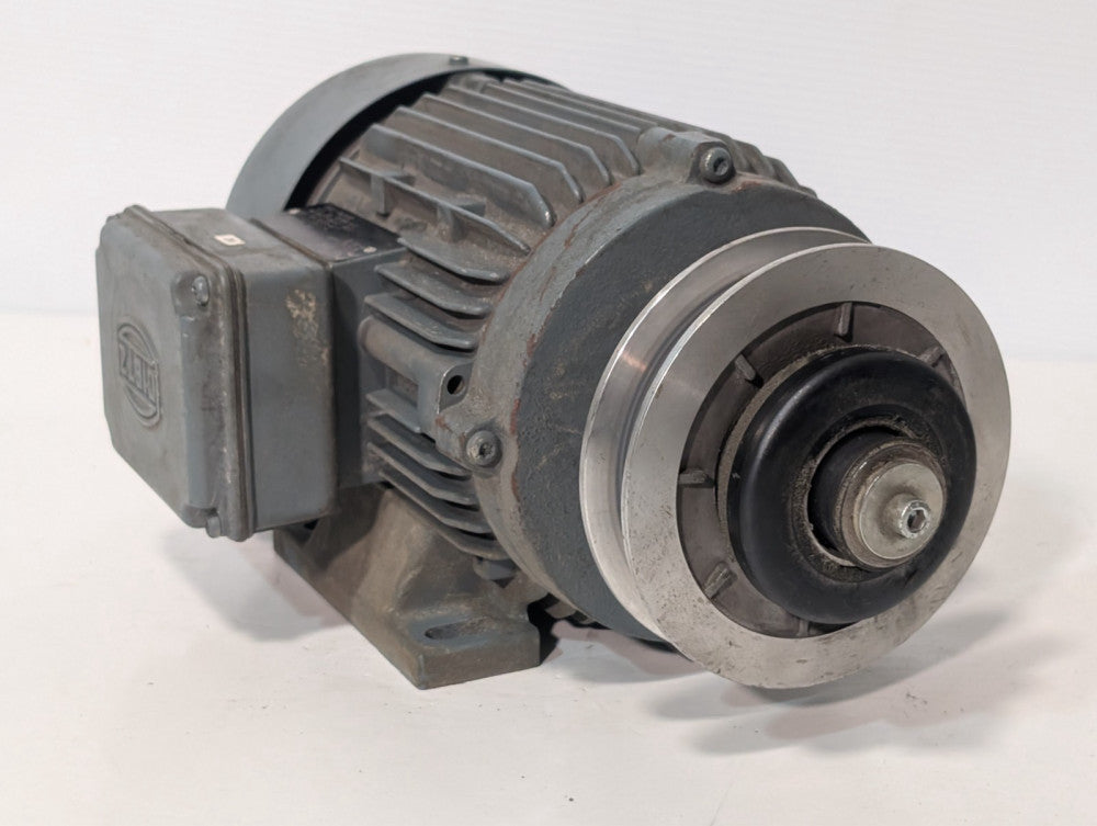 Dietz DR80B/4 Q 3ph AC motor, 0.55kW, 1410/1690 RPM, 190-255/330-440V w/pulley
