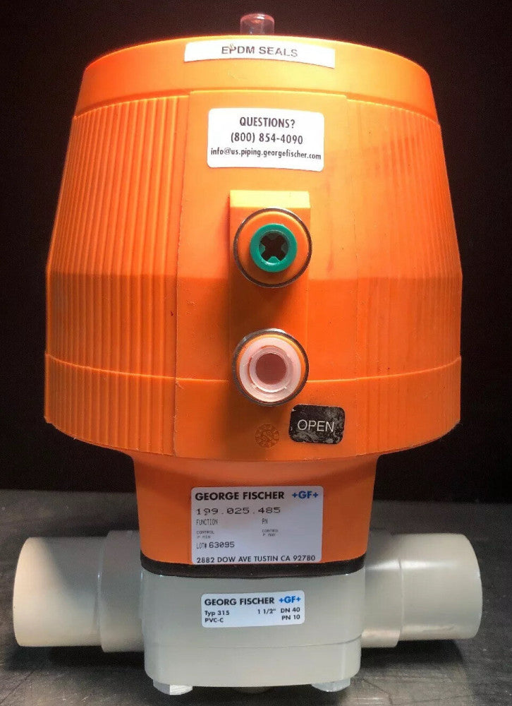+GF+ Georg Fischer Function Control Valve 199.025.485 1.5” CPVC/PTFE