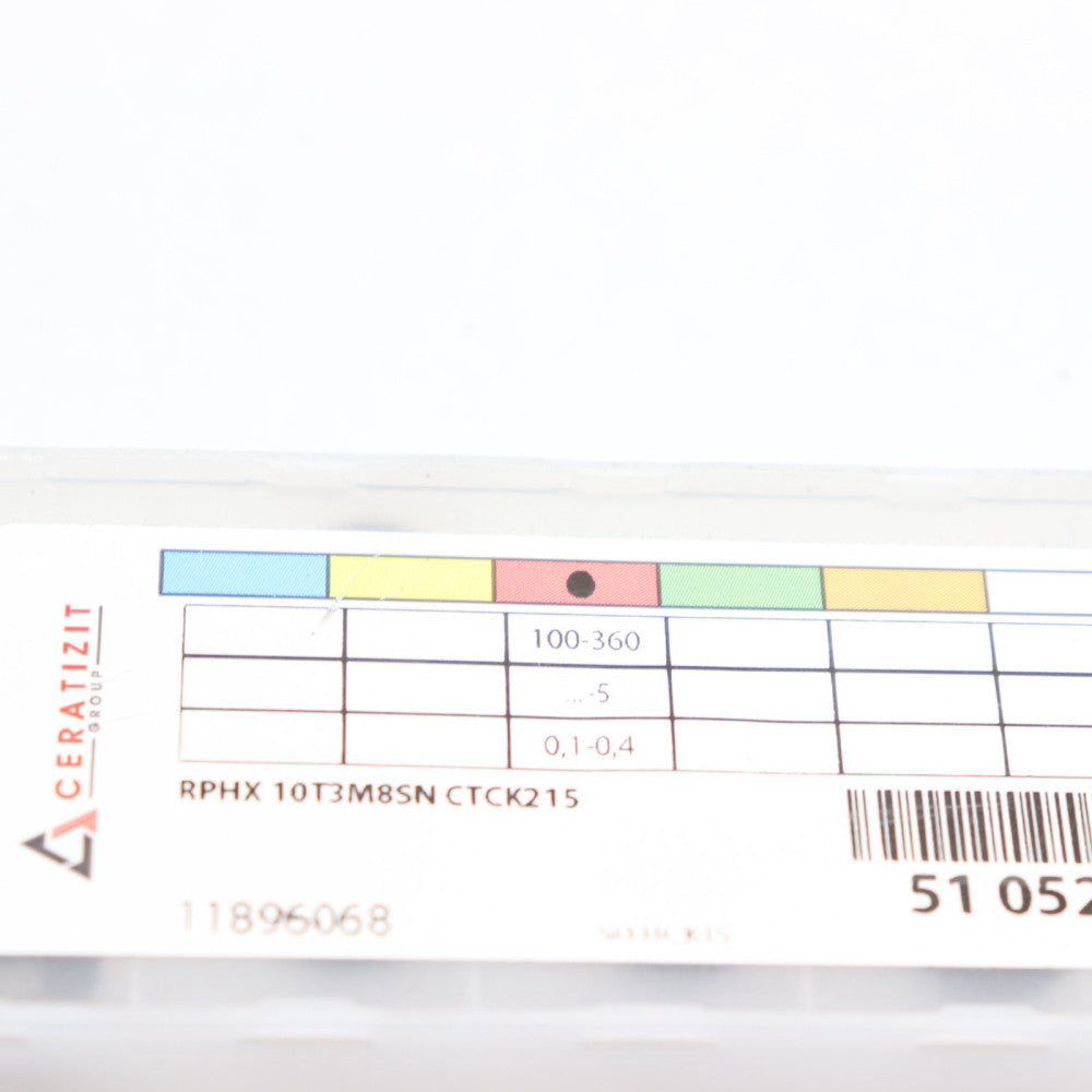 (10-Pk) Ceratizit Solid Carbide Milling Insert 10T3M8SN
