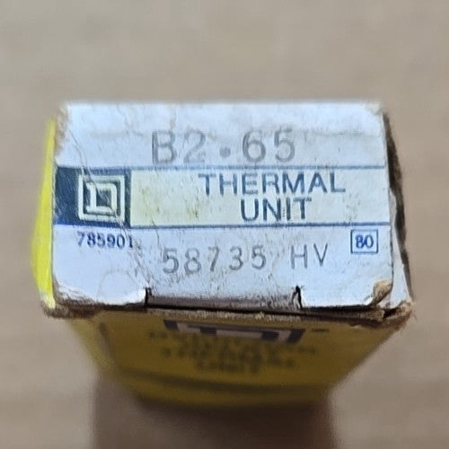 SQUARE D THERMAL OVERLOAD HEATER ELEMENT UNIT B2.65 NEW